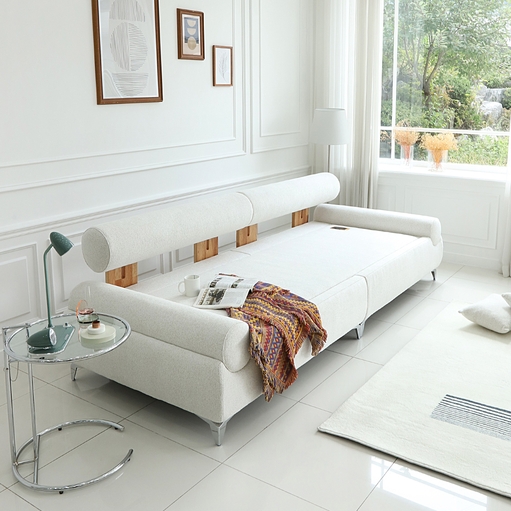 국내제작 팡스 4인용 패브릭 흙쇼파 황토 소파 온열 온돌 카우치 흙침대쇼파 CL465