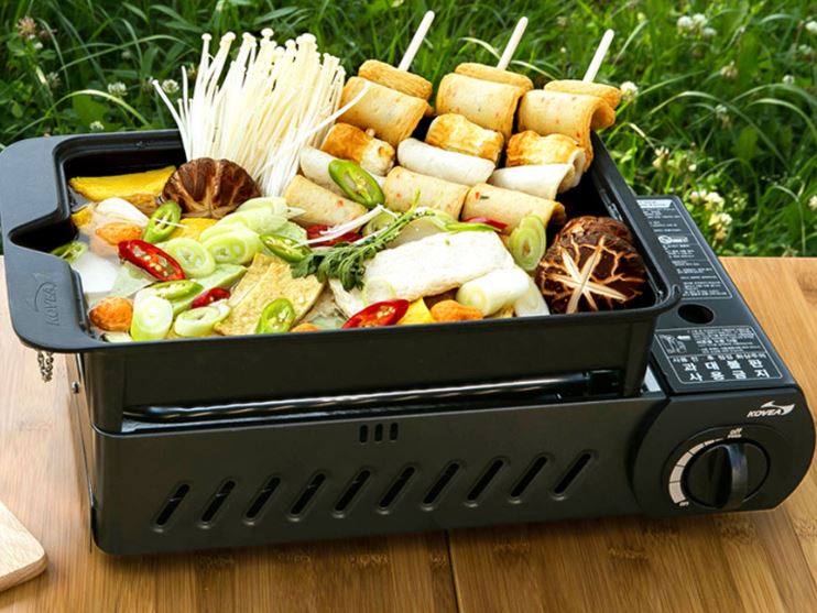 코베아 구이바다 M 블랙+꼬치그릴+블랙 가방 풀세트 버너 세라믹