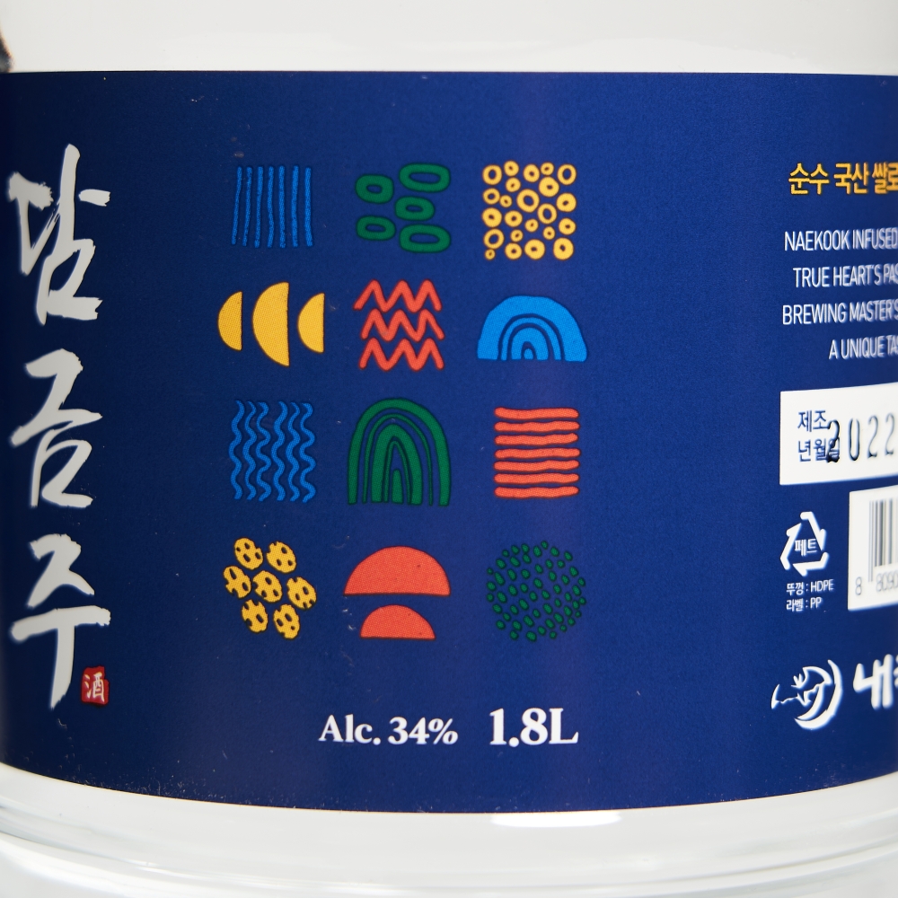 담금주 강주 34도 1.8L 소주 증류주 내국양조 도수 높은 대용량 담금용 술 - 상세 이미지 4