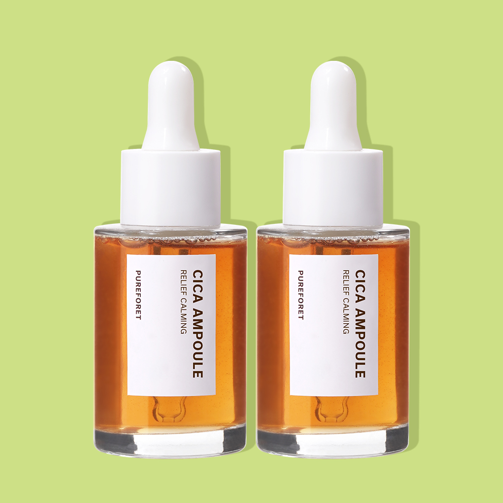 [2개] 퓨어포레 병풀 어린이 키즈 진정 시카 수분 모공 잡티 미백 세럼 앰플 30ml 이미지 2