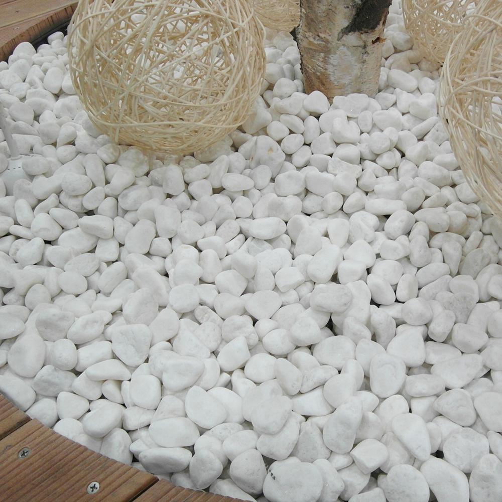 백자갈 하얀자갈 3.5kg(1봉) 소포장 조경용 정원 인테리어 white pebble