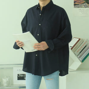남자셔츠 박스핏 와이드카라 남성남방 남자오버핏셔츠 착용 후기 | 사이즈/핏 총정리 - 상품 이미지 2