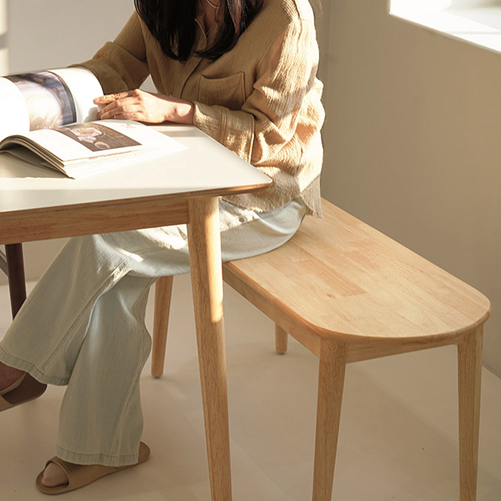 자야캠핑 카야니 양면 HPM 유칼립투스 원목 직사각 4인용 식탁 테이블 1400