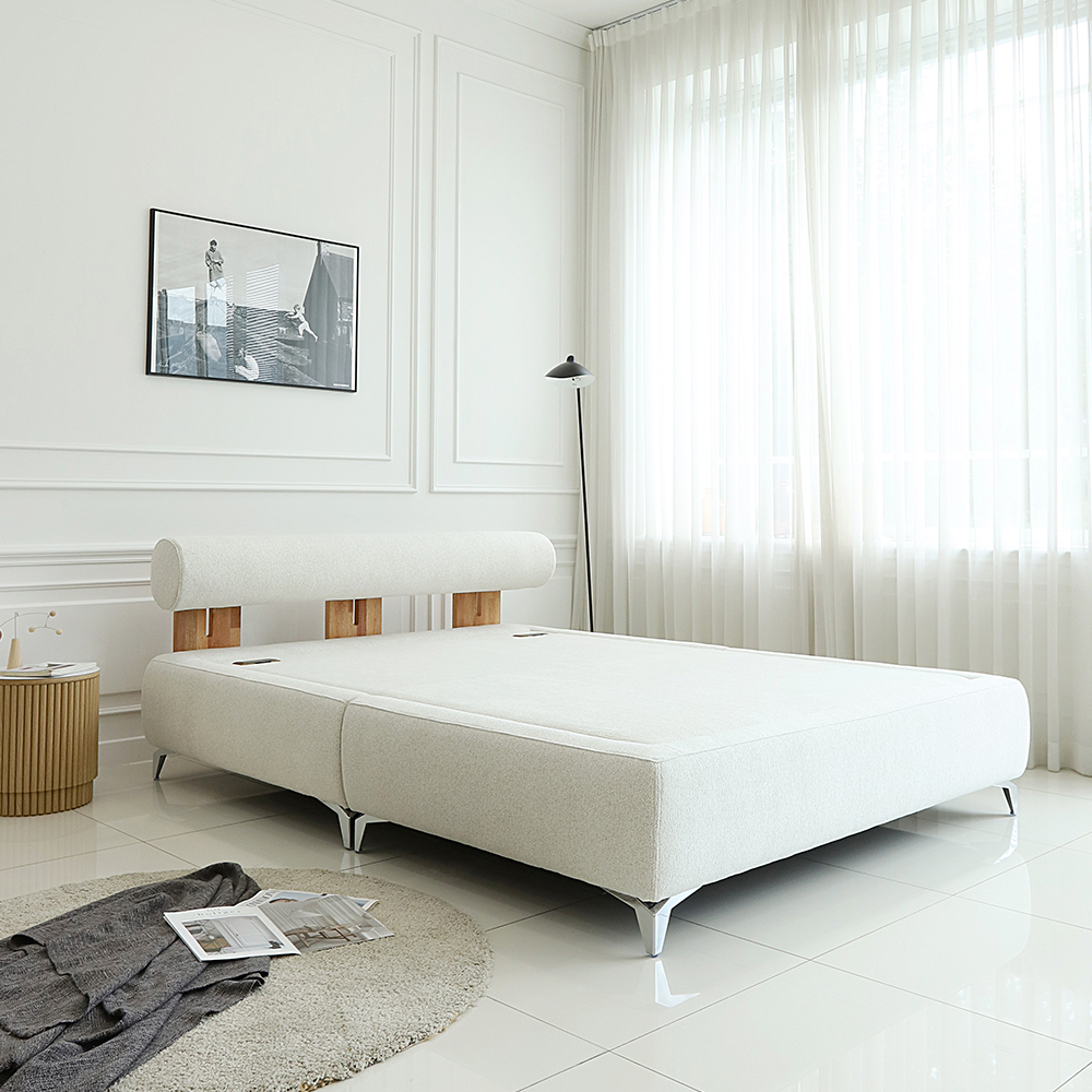 국내제작 팡스 패브릭 황토볼 흙침대 온열 황토침대 라지킹 LK CL460