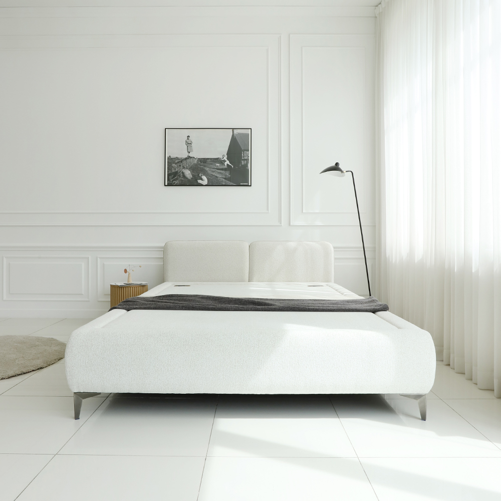 국내제작 피에르 패브릭 황토볼 흙침대 온열 황토침대 킹 K CL463