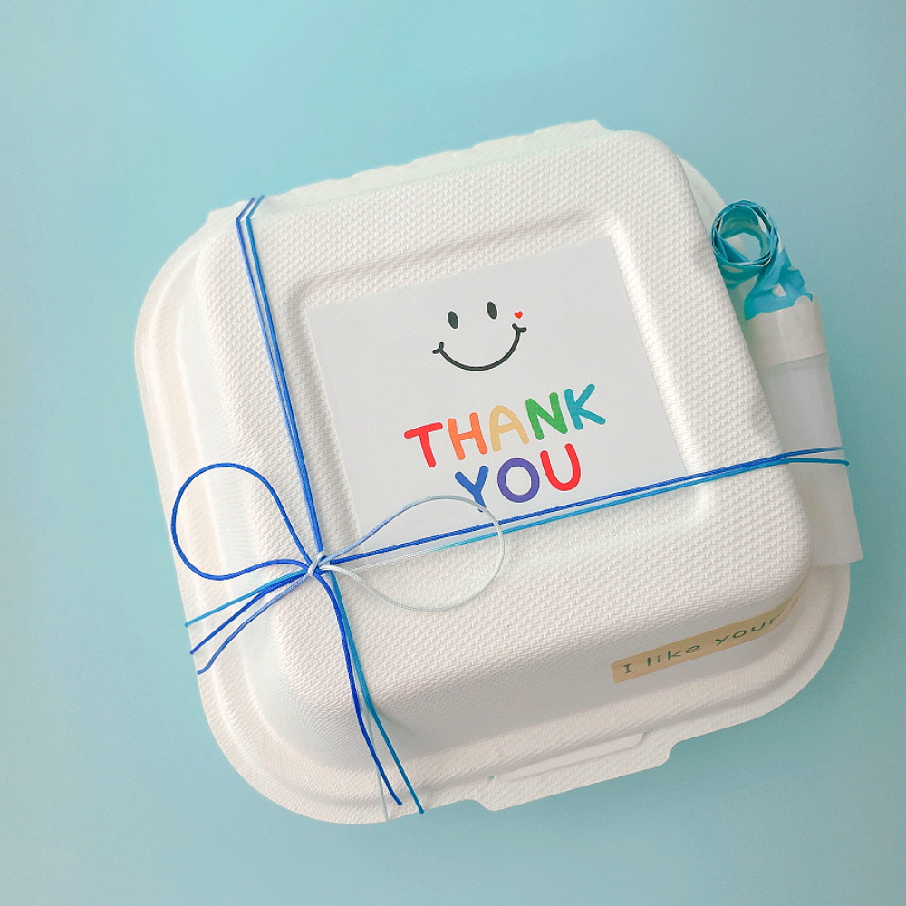 답례품 구디백 선물 포장 박스 퓨어화이트 디저트 미니 케이크 쿠키 떡 포장 종이 상자 제품 이미지