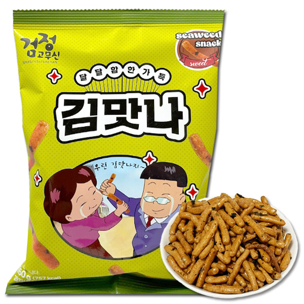 서울제과 검정고무신 김맛나 스낵 과자 160g : 골드캔디