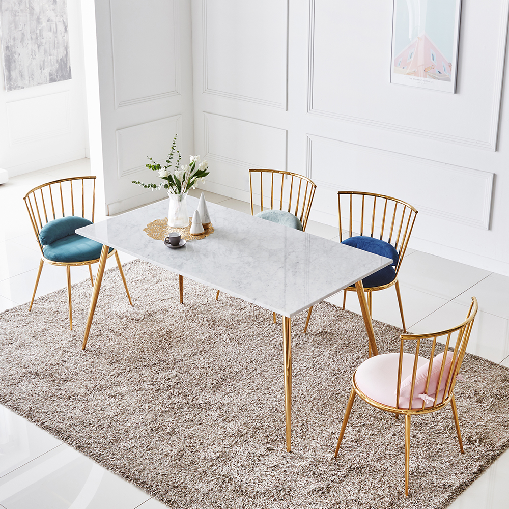 아리아 4인용 이태리 천연 대리석 식탁 테이블 1500 / 비앙코카라라 CL143