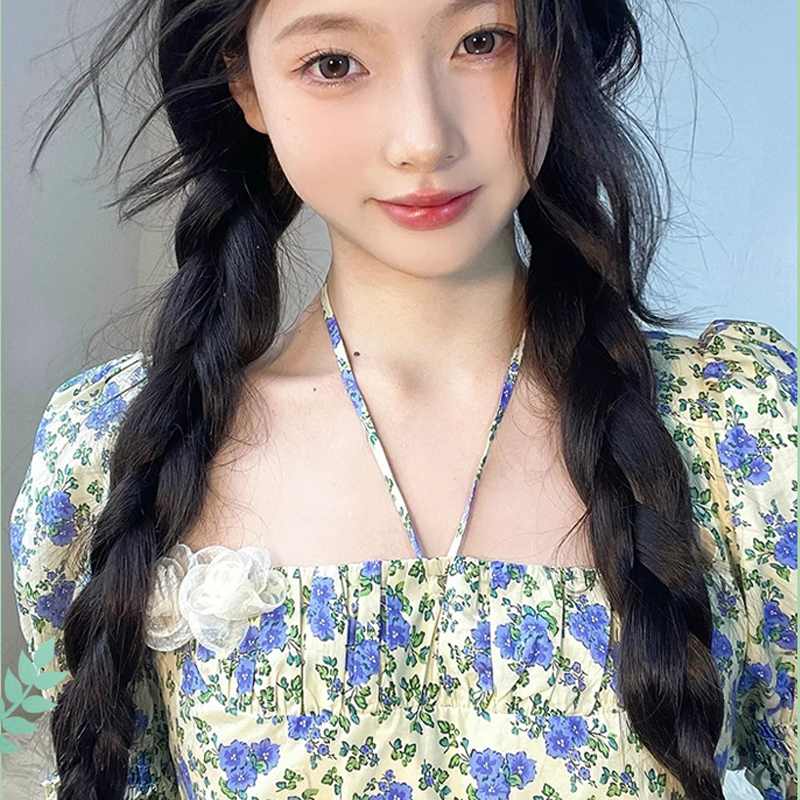 인모 포니테일가발 헤어피스 셀프 붙임머리피스 긴 부분 묶음 땋은머리 이미지 6