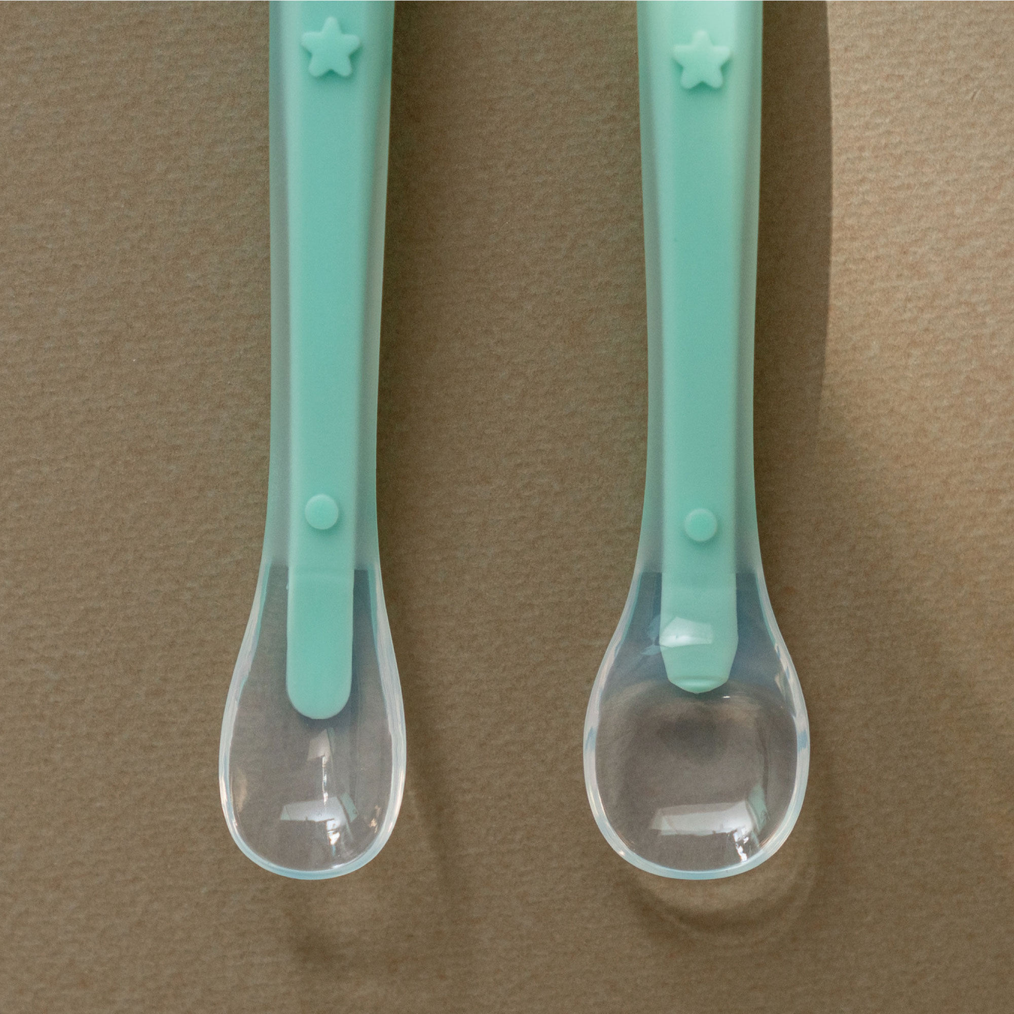 브릭오 이유식 스푼세트 (케이스 포함) 초기중기후기 실리콘 숟가락 아기 수저 민트