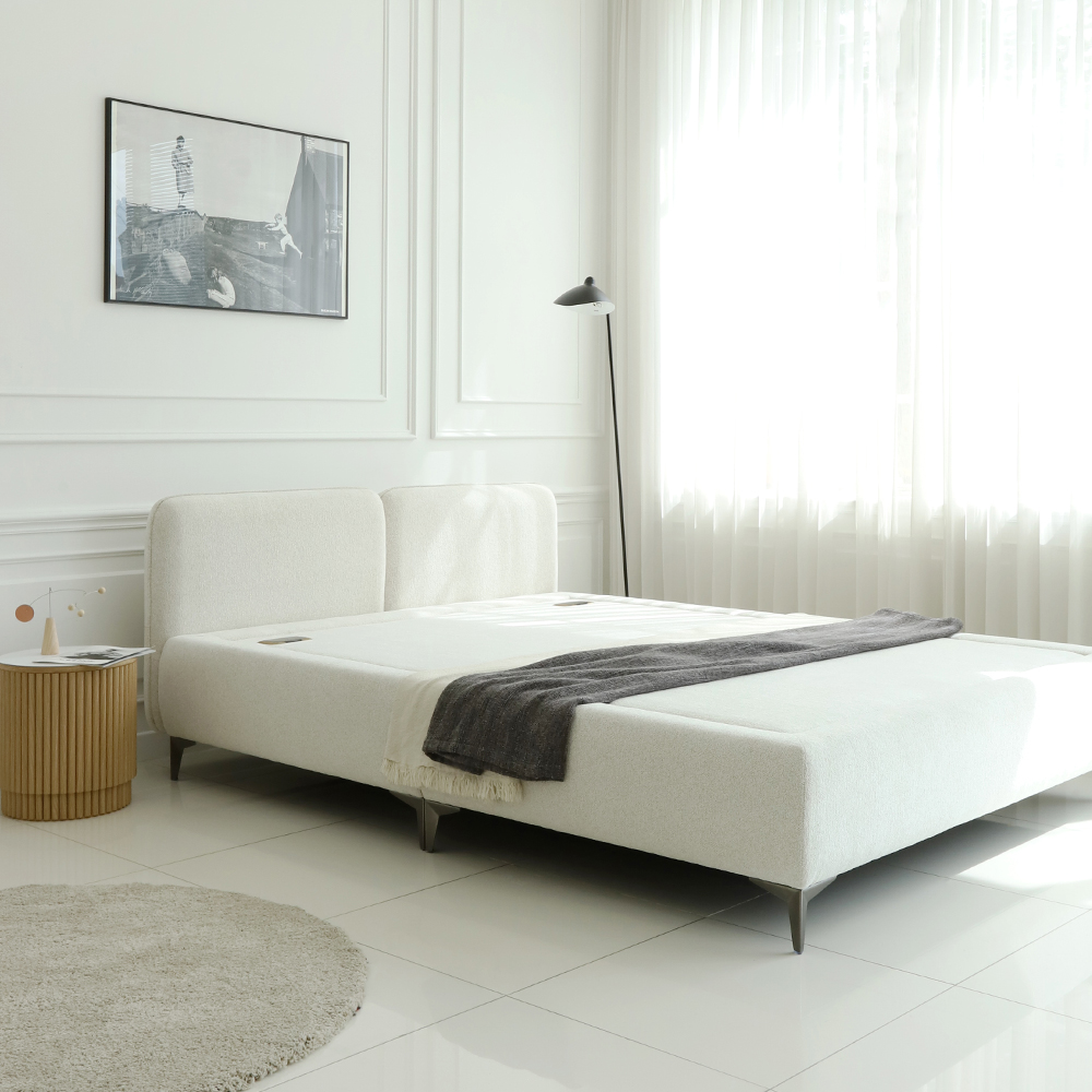 국내제작 피에르 패브릭 황토볼 흙침대 온열 황토침대 라지킹 LK CL463