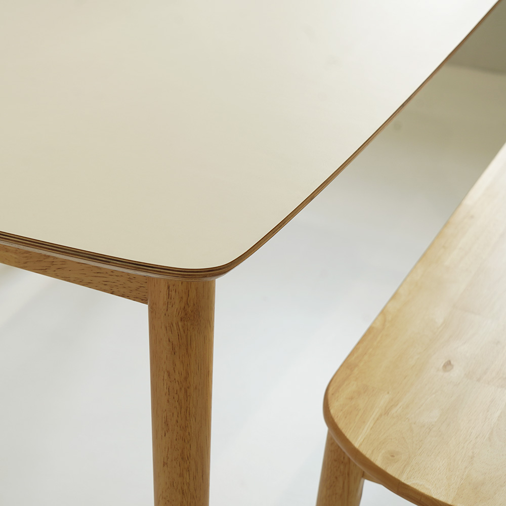 자야캠핑 카야니 양면 HPM 유칼립투스 원목 타원형 4인용 식탁 테이블 1400