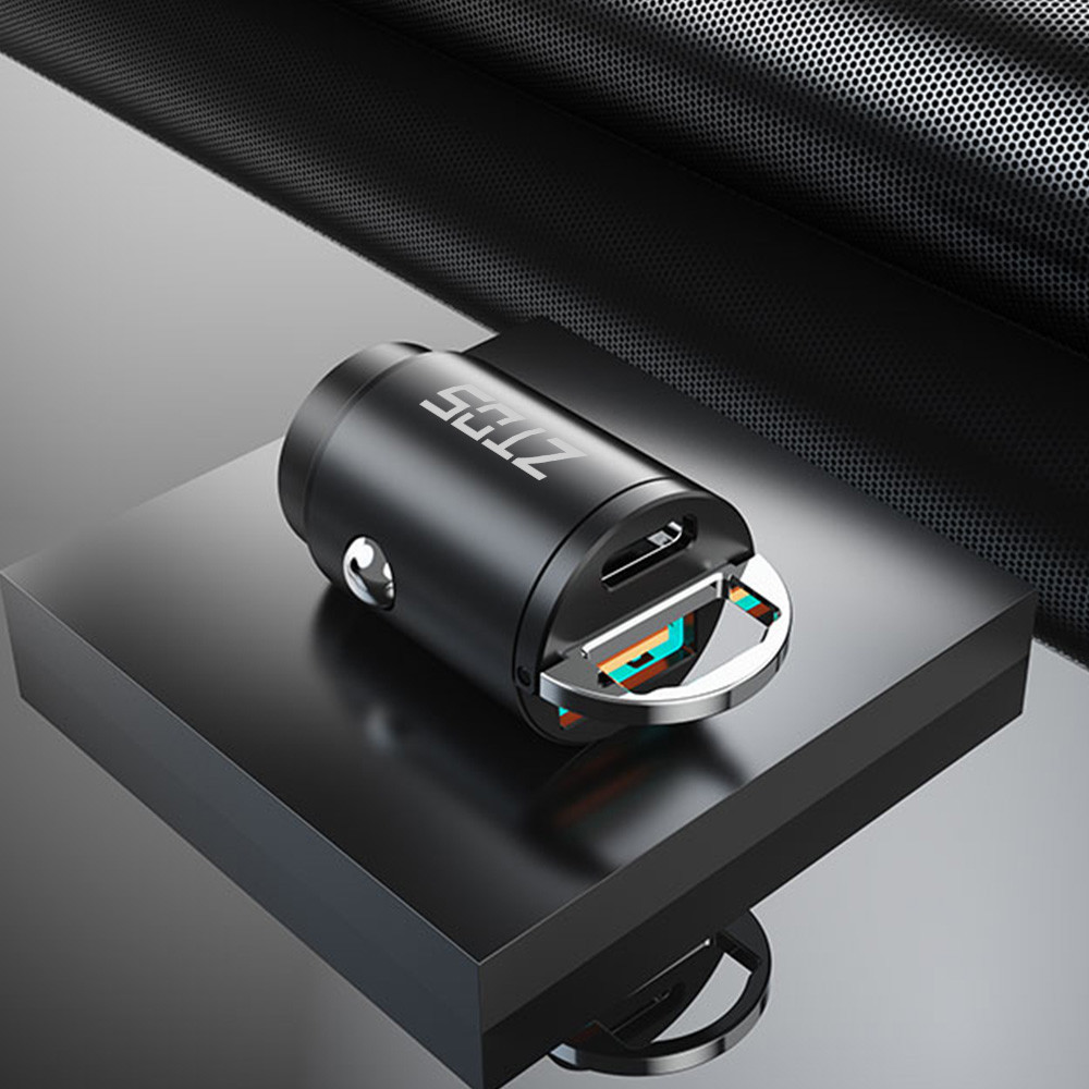 지토스 45W PD USB A타입 C타입 듀얼포트 미니 차량용 핸드폰충전기 매립 고속시거잭 이미지 7