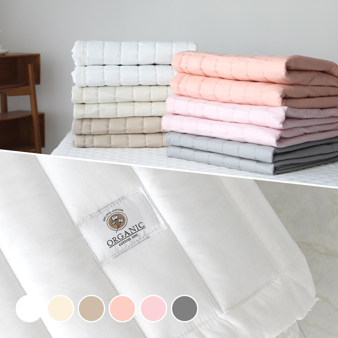 오가닉 순면 10cm 더 넉넉한 사계절 누빔 카페트겸 침대패드