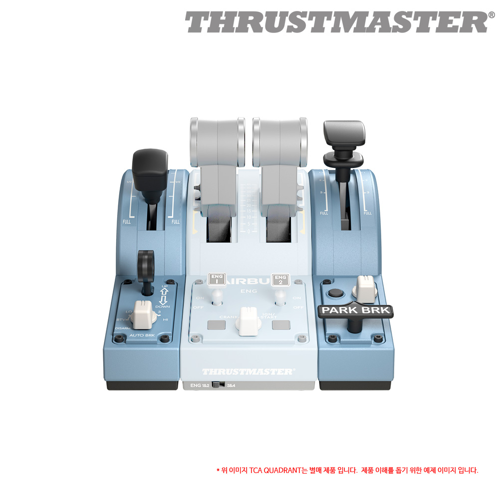 트러스트마스터 TCA QUADRANT ADD-ON AIRBUS EDITION (PC용) 비행 조이스틱 게임 장비 - 상세 이미지 4