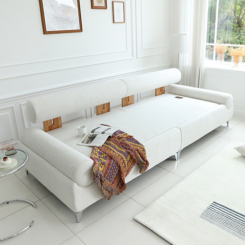 국내제작 팡스 4인용 패브릭 흙쇼파 황토 소파 온열 온돌 카우치 흙침대쇼파 CL465