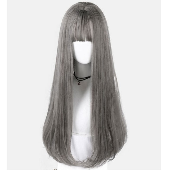 덧가발 티안나는 반가발 앞머리 롱가발 긴생머리 롱C컬 웨이브 여자 여성 - 상세 이미지 5