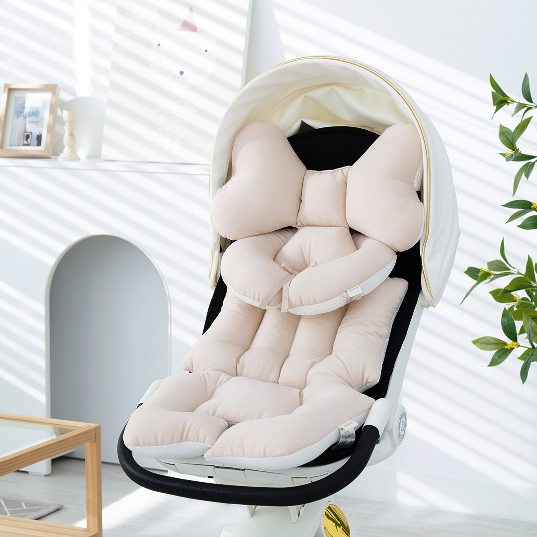 마롤로뜨 내추럴 유모차라이너 사계절 양면 시트 신생아 카시트 쿠션 쿨시트