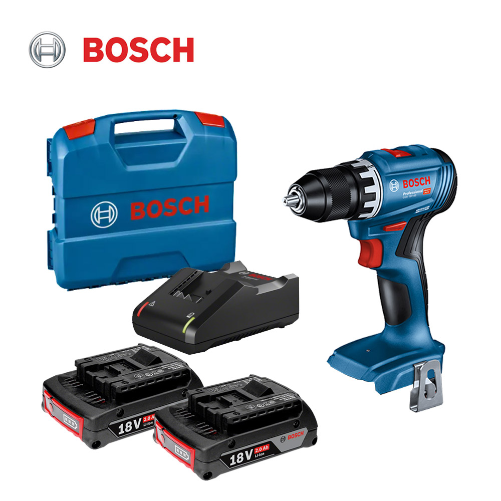 보쉬 충전 임팩트 드릴 GSB18V-45 2.0Ah 배터리 2개