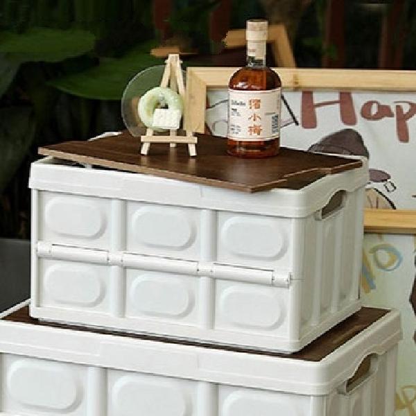 캠핑정리함 오픈폴딩박스 소형 캠핑수납함 카고테이블