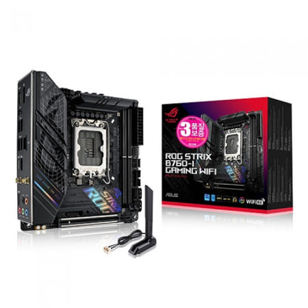 ASUS ROG STRIX B760-I GAMING WIFI STCOM 인텔 메인보드