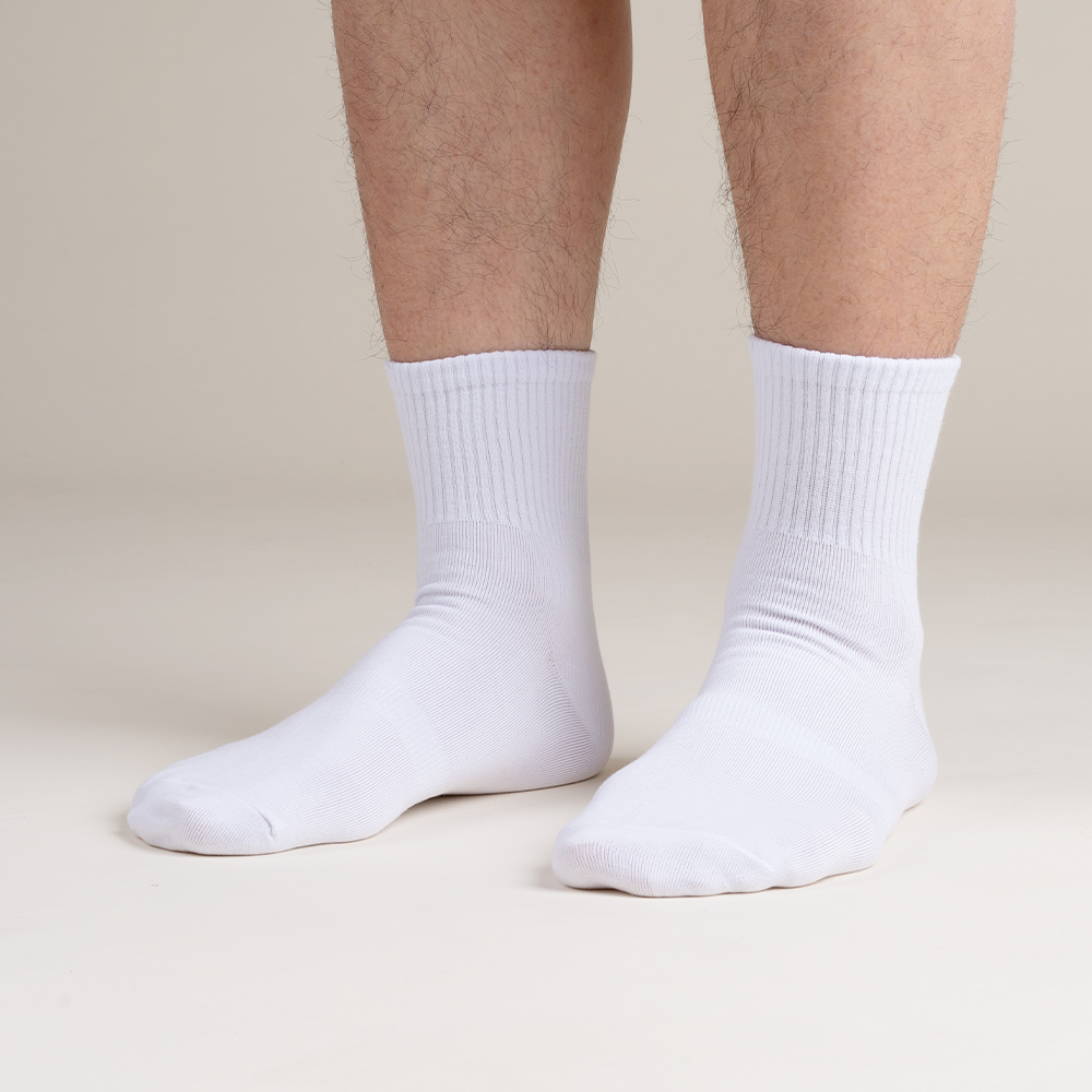 남자 여자 공용 무지 골지밴드 중목 17cm 4켤레세트 - 상세 이미지 2