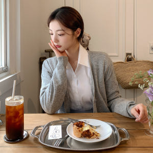 (국내제작)(캐시미어+파인울) 올타임 브이넥 니트 가디건 cd2801 착용 후기 | 사이즈/핏 총정리 - 상품 이미지 2