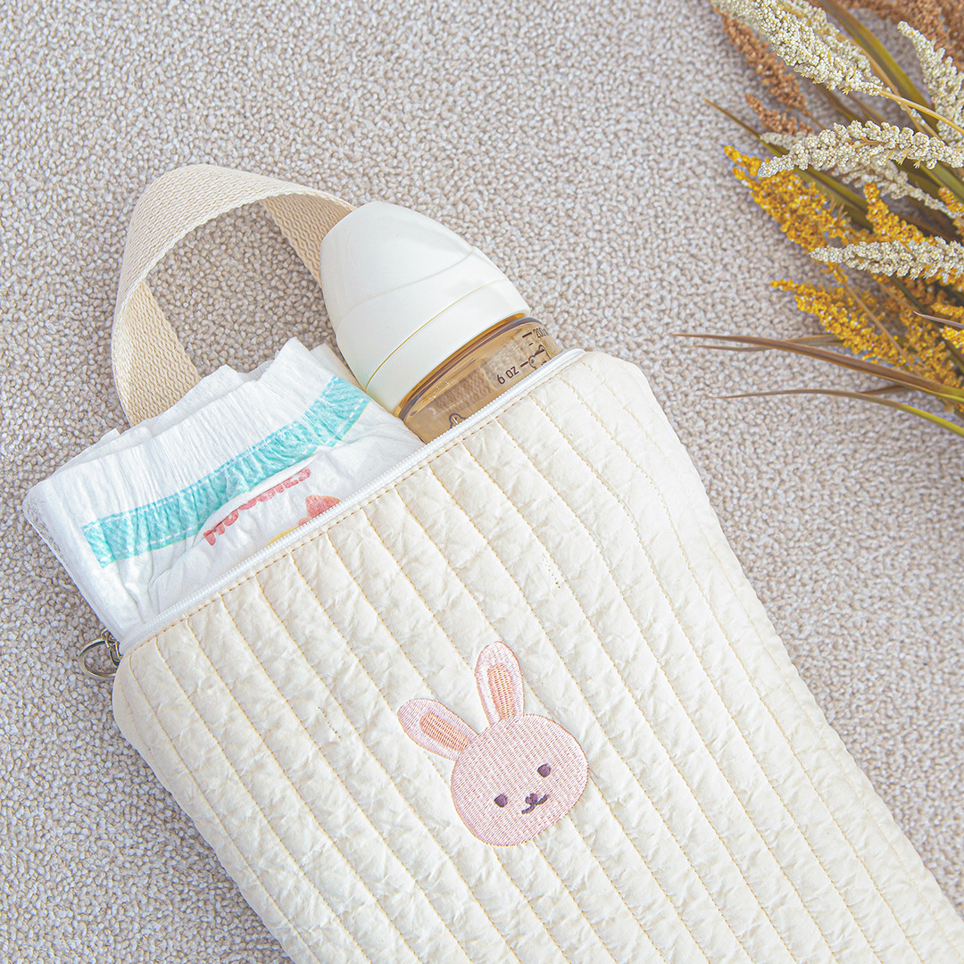 마롤로뜨 100수 누빔 손잡이 파우치 순면 국민 기저귀 가방 아기 미니 이너백 살랑데이지