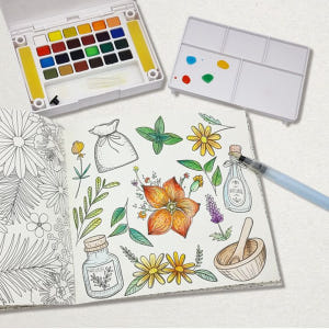 어른색칠공부 시니어 컬러링북 어르신 색칠공부 민화 도안 실사용 후기 | 효과 있을까? - 상품 이미지 2