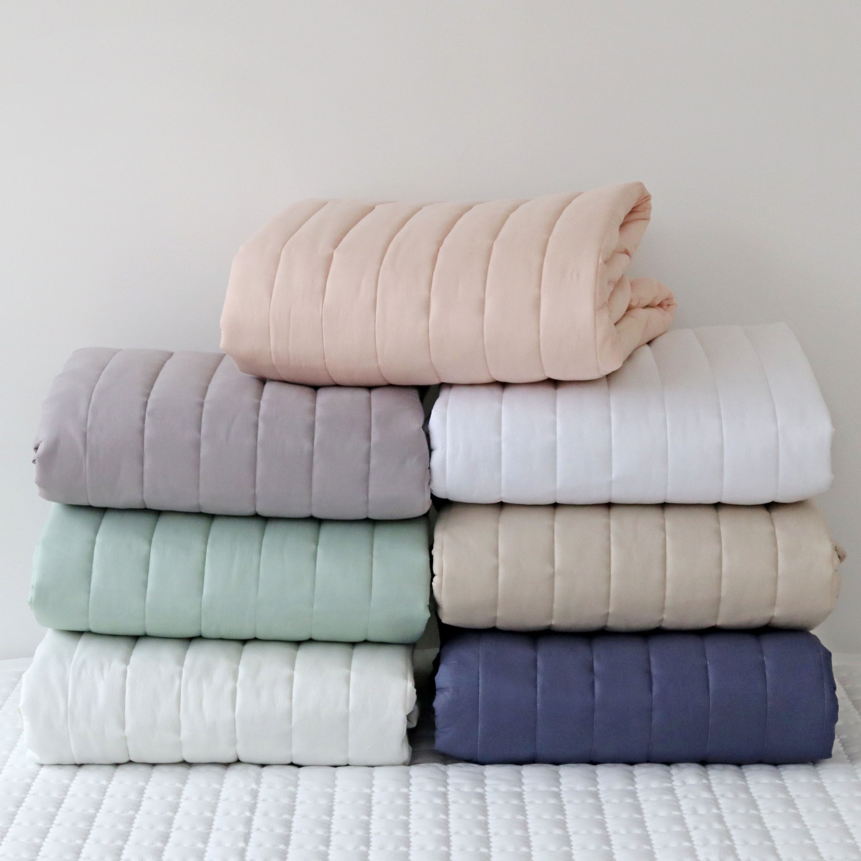 데일리 60수 아사 순면 미끄럼방지 고정밴드 사계절 논슬립 매트리스 침대 패드 Q