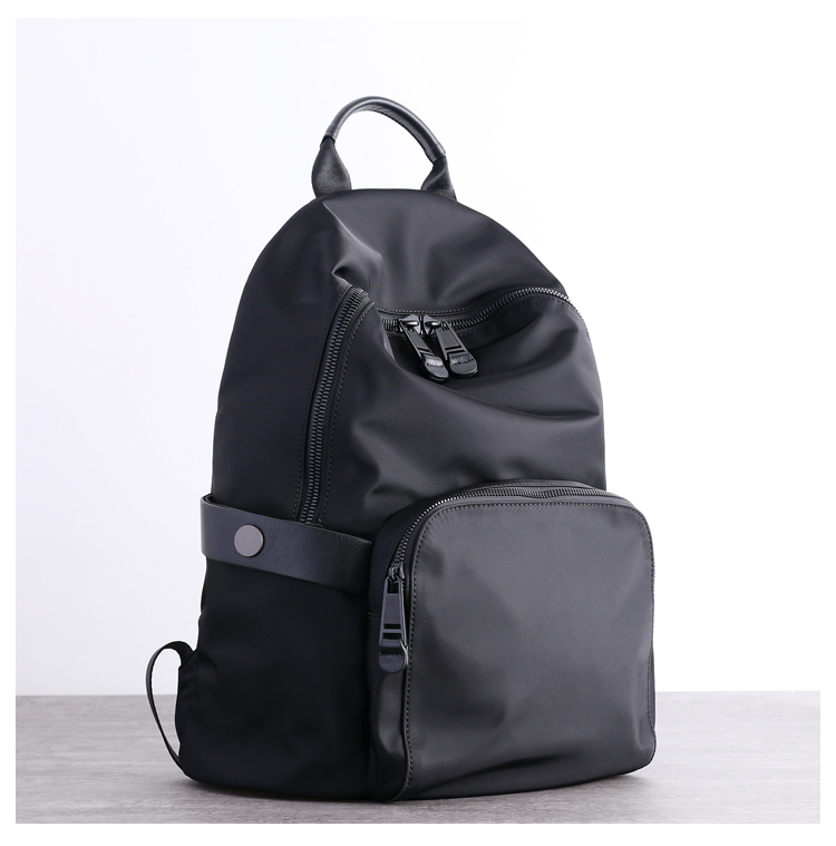 프라다천 백팩 프라다원단 정장 배낭 검정 나일론 여행 소형 가죽 천 가방