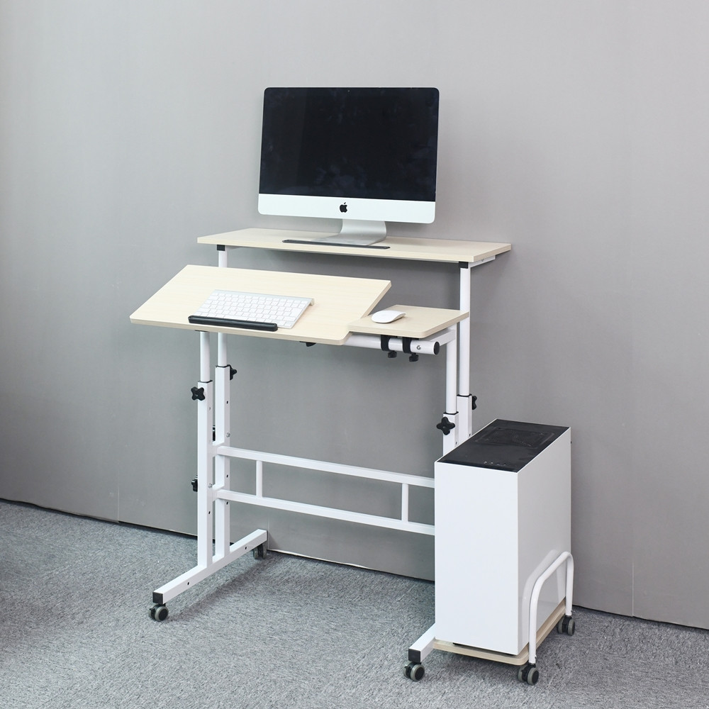 1인용 컴퓨터 책상 게이밍 조립식 서재 철제 미니 PC 노트북 데스크 80x60