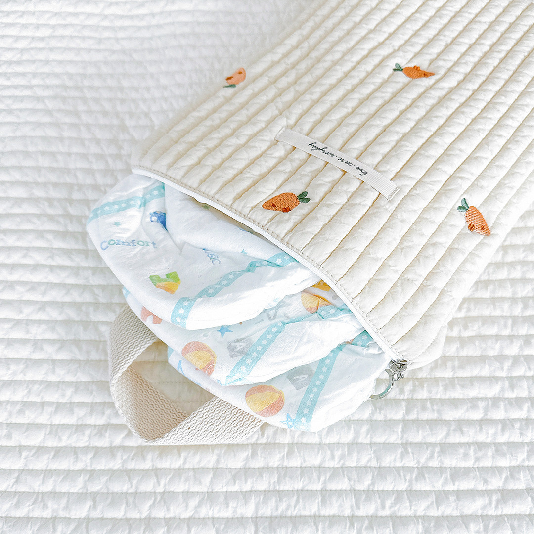 마롤로뜨 100수 누빔 손잡이 파우치 순면 국민 기저귀 가방 아기 미니 이너백 살랑데이지