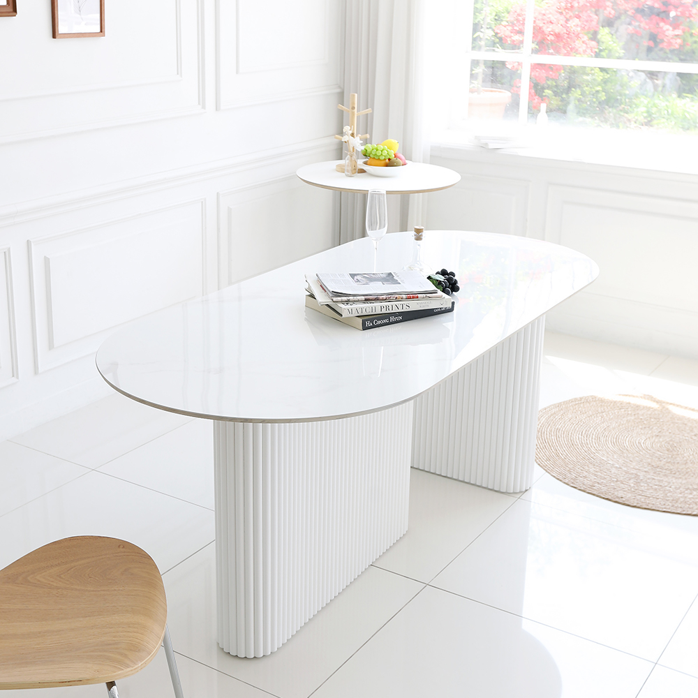 캐럴 6인 8인용 포세린 세라믹 템바보드 식탁 테이블 2000 CL405