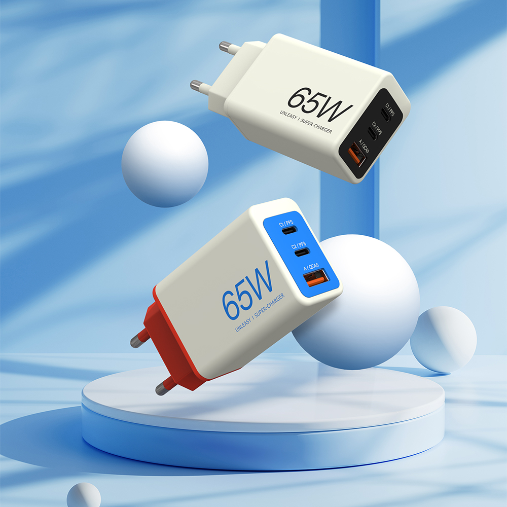 언리시 65W 초고속 미니 3포트 멀티 충전기+MFi/100w 케이블 중 택1 - 상세 이미지 4