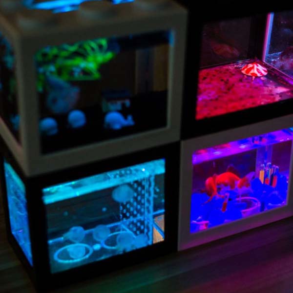 LED 미니 블럭 어항 조명 수족관 등 불빛 소형 컬러 전구 미니등