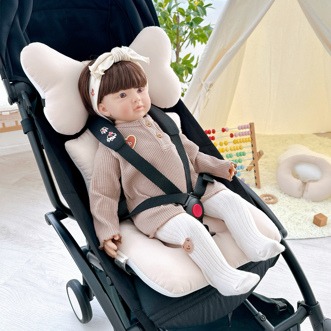 마롤로뜨 내추럴 유모차라이너 사계절 양면 시트 신생아 카시트 쿠션 쿨시트