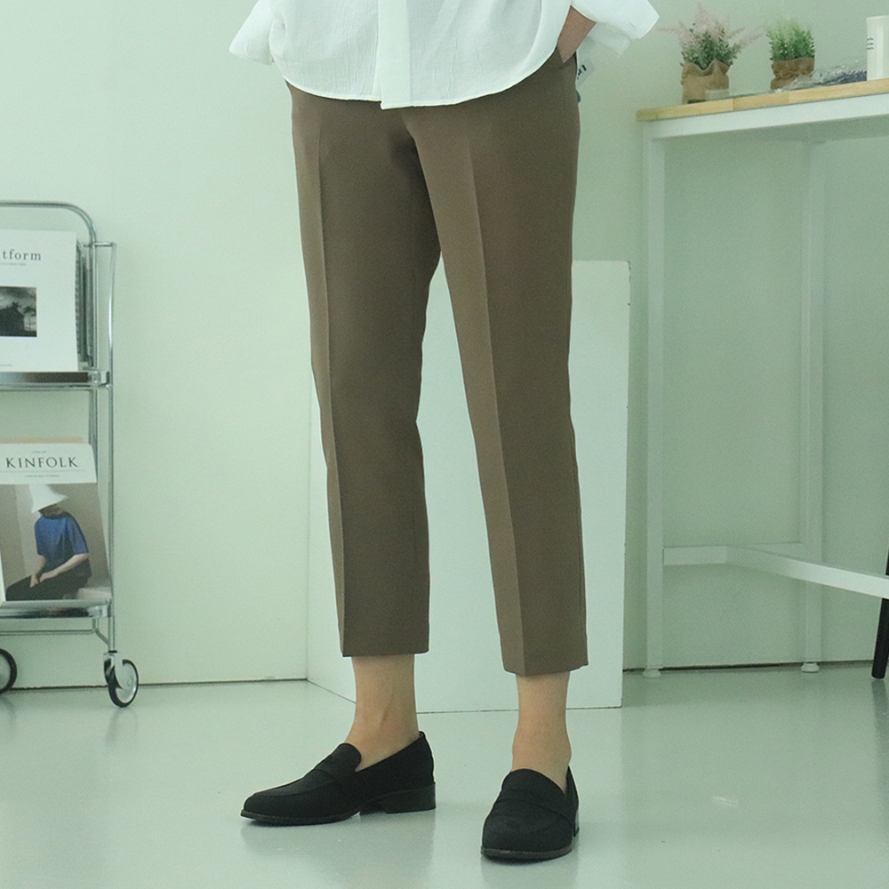 남자바지 남자슬랙스 빅사이즈 9부 10부 슬랙스 이미지 4