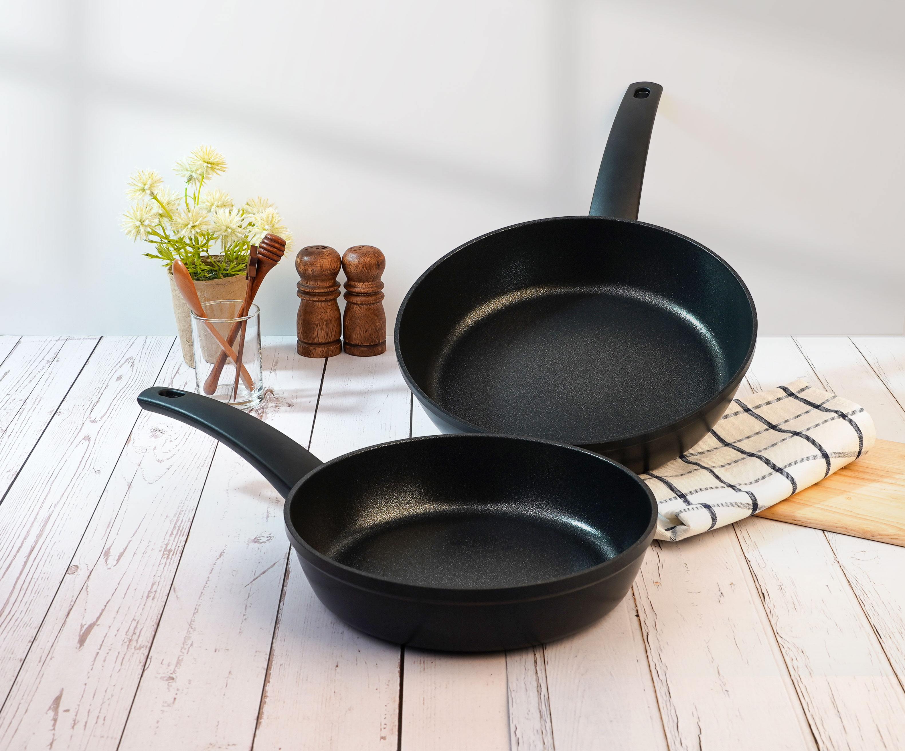 [알루아트] 크리미 IH 멀티 프라이팬 2종세트(20+28)_백화점판매상품