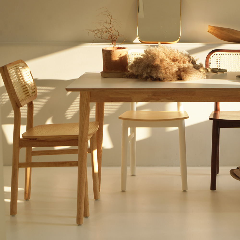 자야캠핑 카야니 양면 HPM 유칼립투스 원목 직사각 4인용 식탁 테이블 1400