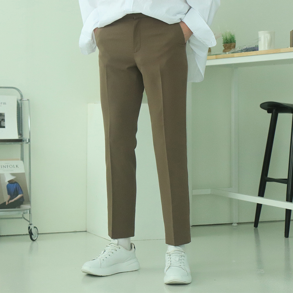 남자바지 남자슬랙스 빅사이즈 9부 10부 슬랙스 이미지 3