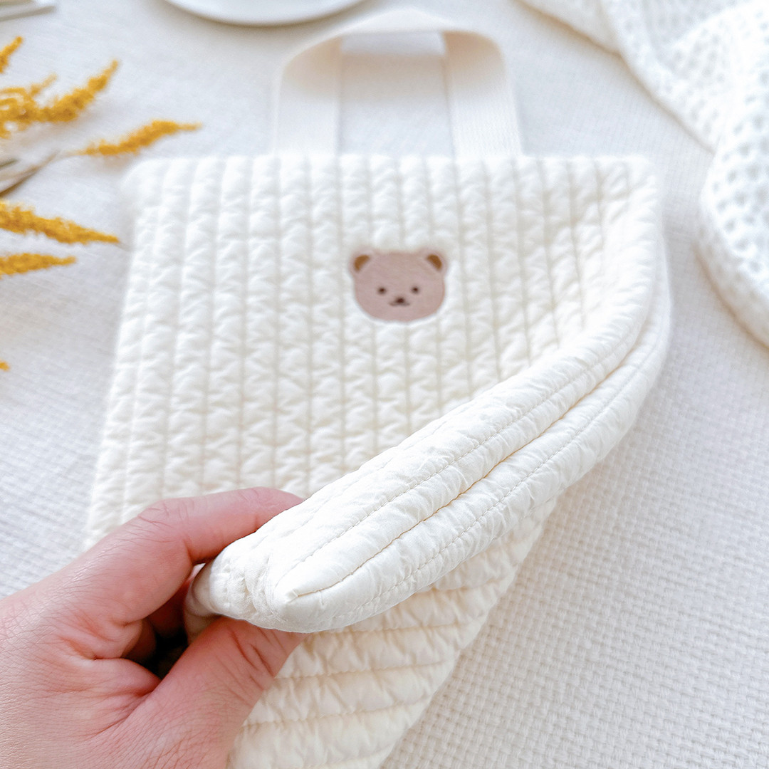 마롤로뜨 100수 누빔 손잡이 파우치 순면 국민 기저귀 가방 아기 미니 이너백 살랑데이지