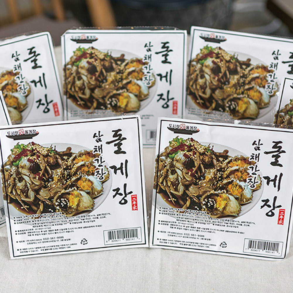 도시락 삼채돌게장 간장게장 3kg 7팩 삼채 돌게 양념간장 꽃게 감칠맛 밥도둑 - 상세 이미지 5