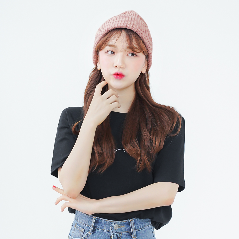 국내생산 코튼 데일리 여성 남자 니트 여름 겨울 롱비니 면 모자 이미지 3