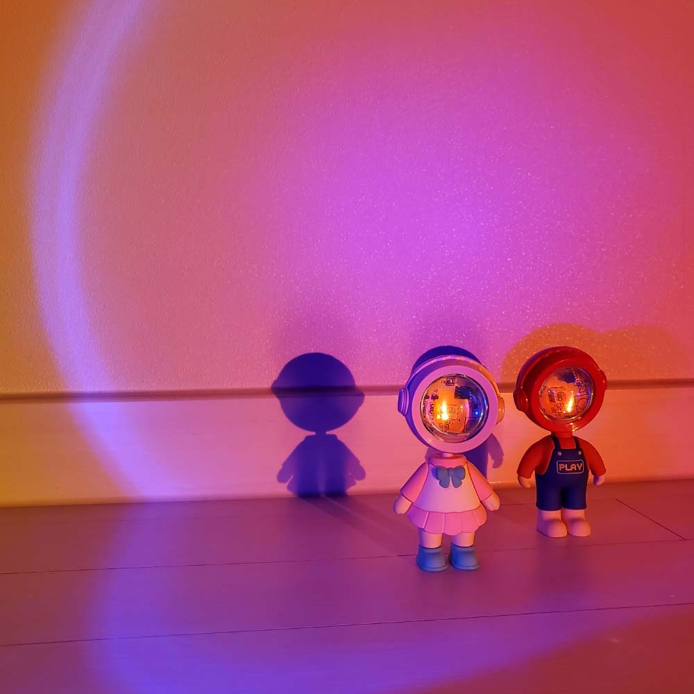 젤센 우주아이돌 썬셋 LED 무선 조명 램프 / RGB 7가지 색상 / 노을 무드등 캠핑 차박 인테리어 캐릭터 디자인 특허 이미지 8