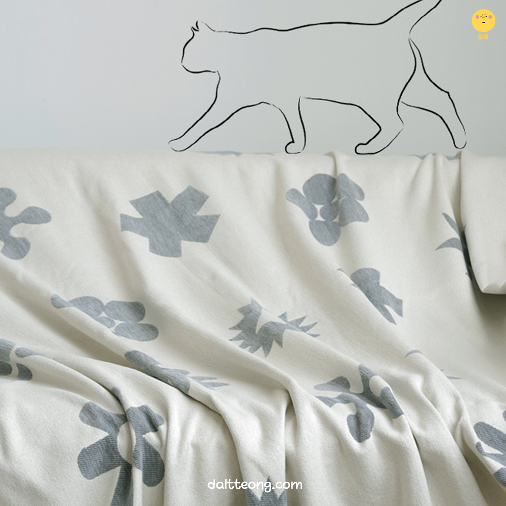 달떵 양면 패턴 쇼파 커버 천갈이 덮개 패드 거실 커버링 돌 패브릭130x180