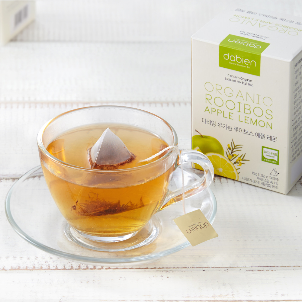 다비앙 유기농 루이보스 애플레몬 허브차 티백 10개입