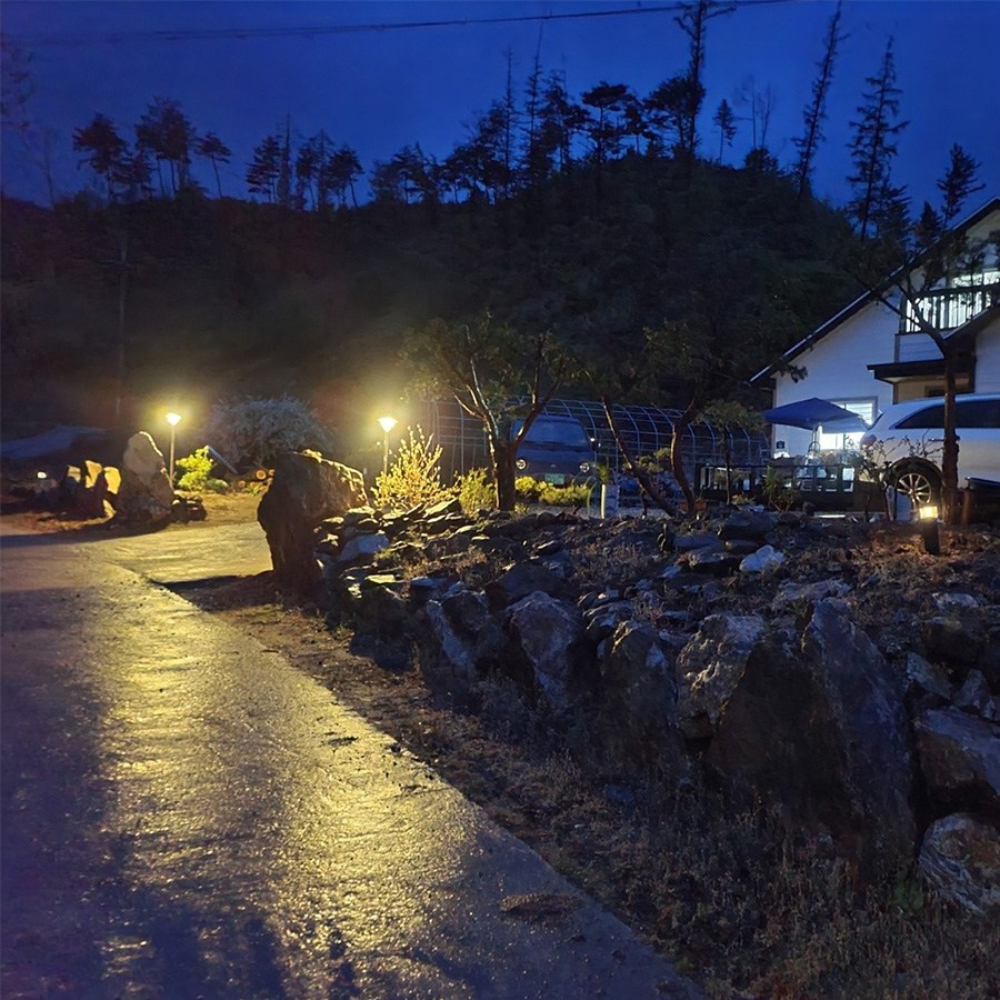 태양광 정원등 조명등 태양열 조명 전등 LED 가로등 문주등 180구 올인원 골드 - 상세 이미지 4