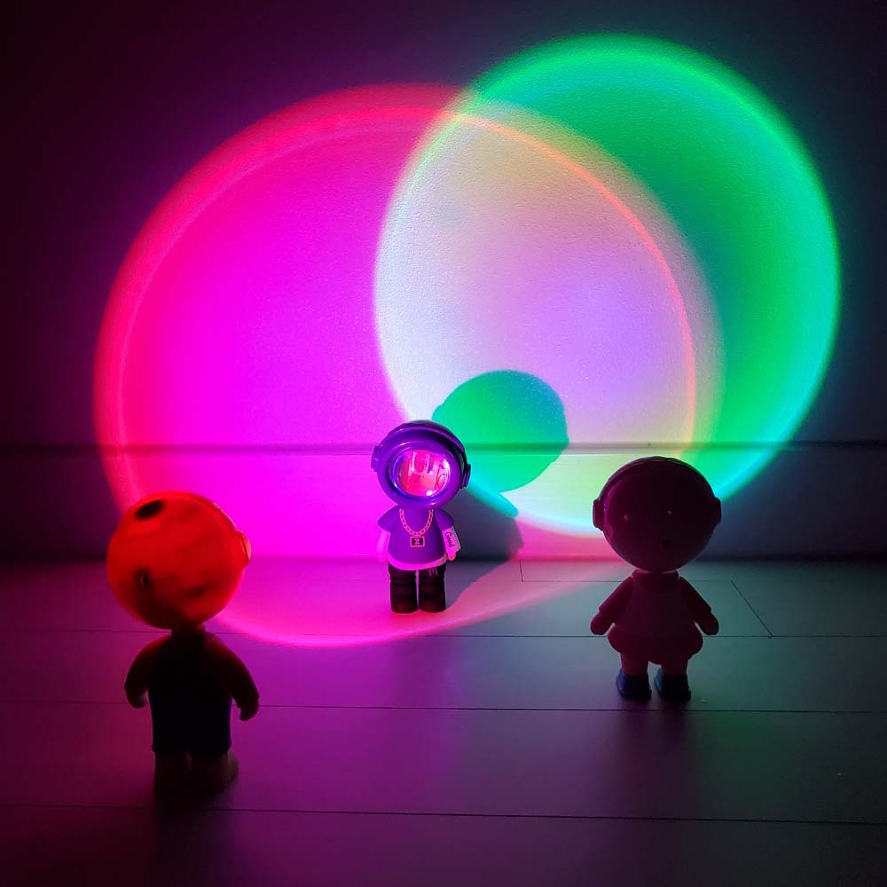 젤센 우주아이돌 썬셋 LED 무선 조명 램프 / RGB 7가지 색상 / 노을 무드등 캠핑 차박 인테리어 캐릭터 디자인 특허 - 상세 이미지 4