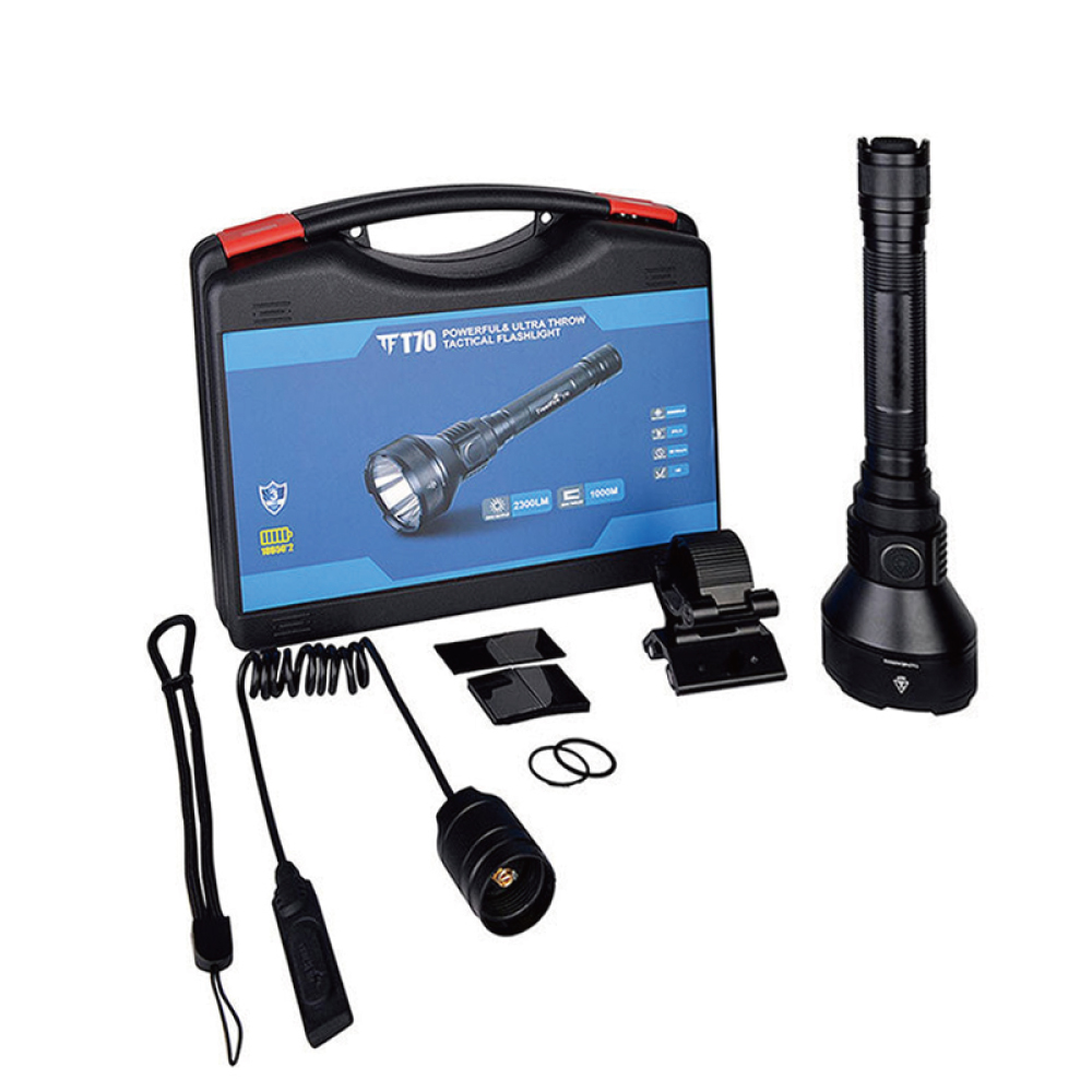 TF70 사냥용 써치라이트 LED 집중광 휴대용 군용 전술 사냥 써치 후레쉬 손전등 랜턴